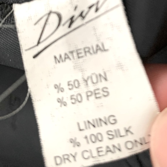 Soft and shiny fine wool blend black blazer & straight pants 2 Pc suit US 12 - Picture 7 of 16